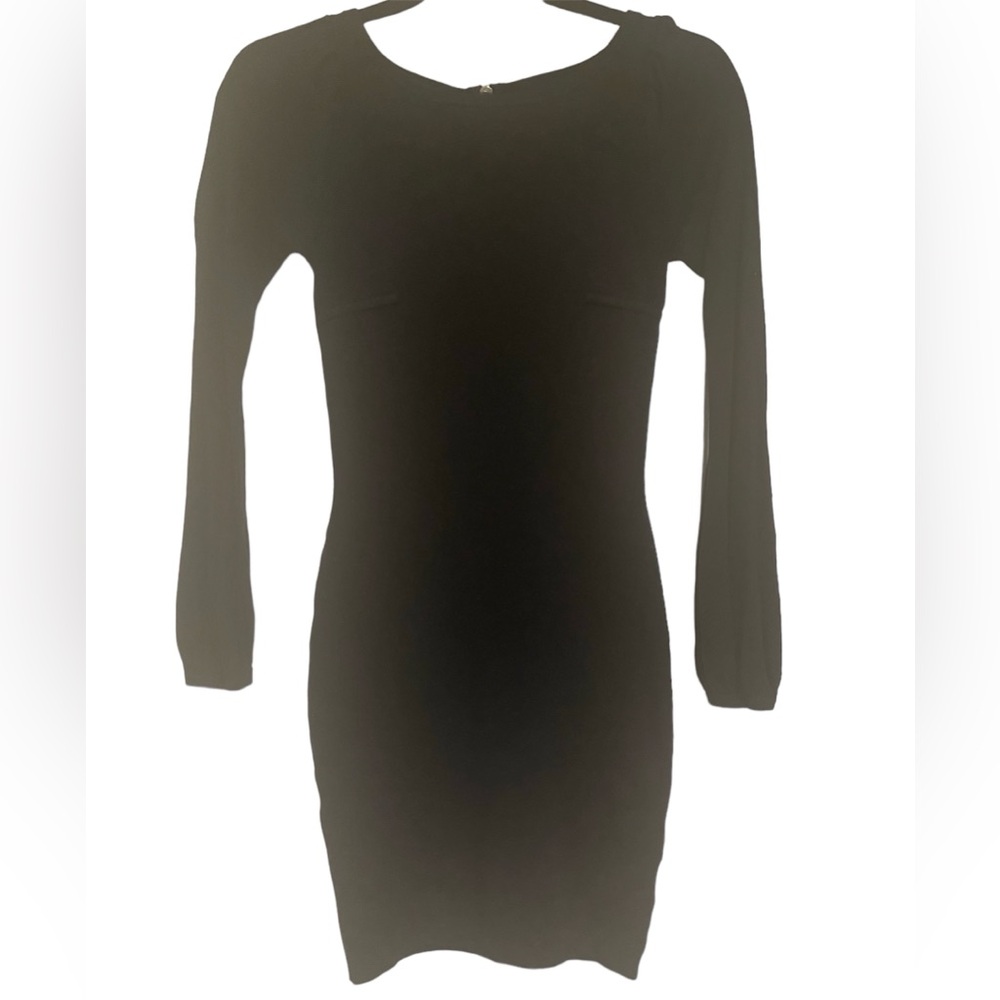 Black Knit (Lightweight) Body con Dress.